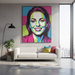 From Snapshot to Statement: Personalized Pop Art Oil Paintings as Contemporary Interior Focal Points