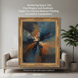 Anchoring Space: The Psychological and Aesthetic Impact of a Central Abstract Painting on Interior Composition