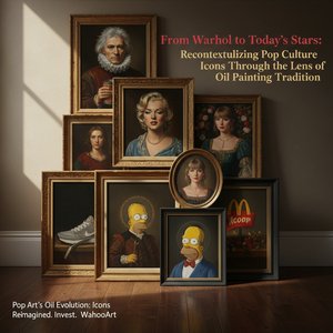 From Warhol To Today's Stars: Recontextualizing Pop Culture Icons Through The Lens Of Oil Painting Tradition