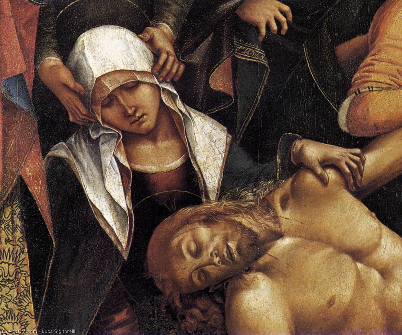 Lamentation Over The Dead Christ (detalj) — Luca Signorelli