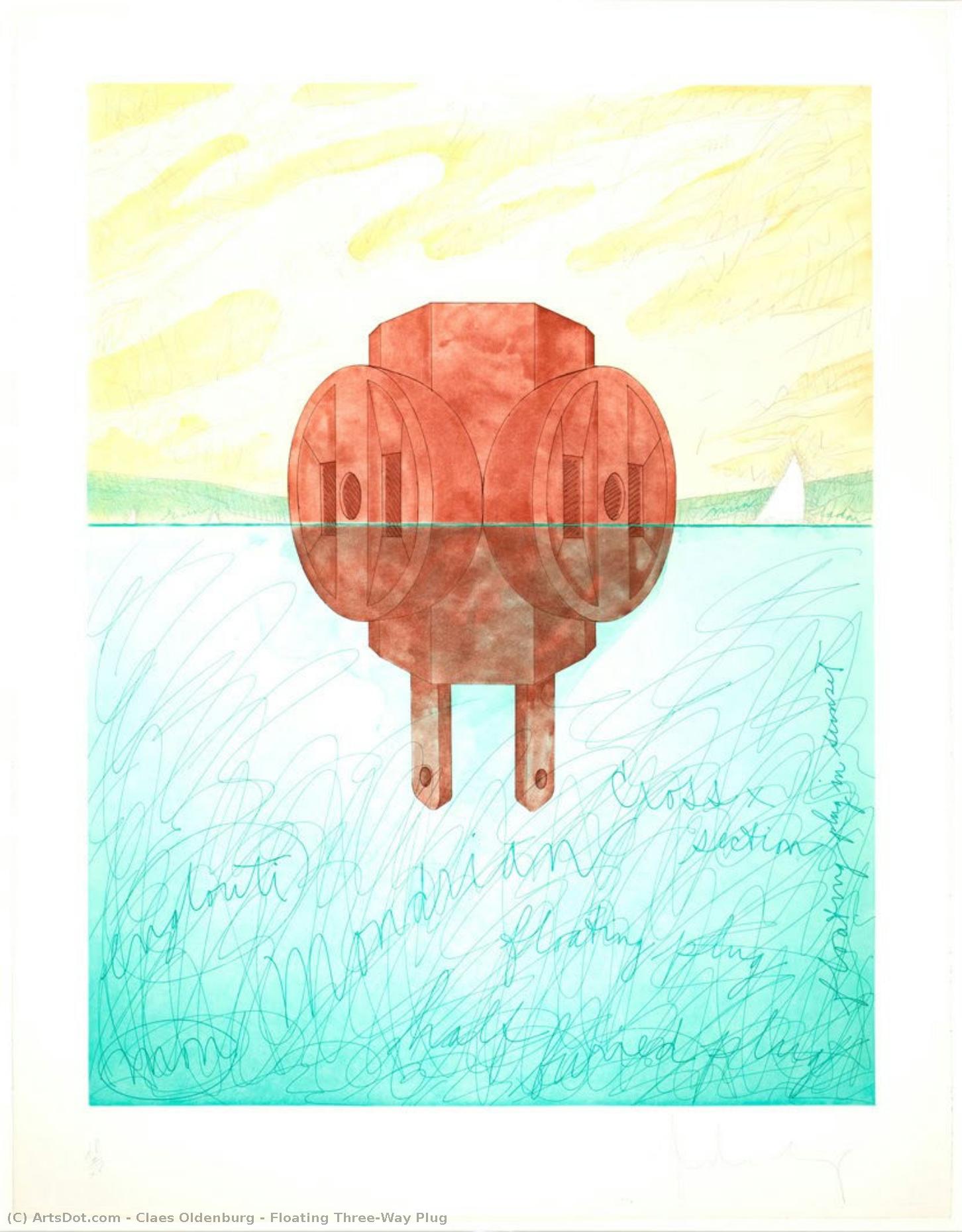 Floating Three-way Plug — Claes Thure Oldenburg