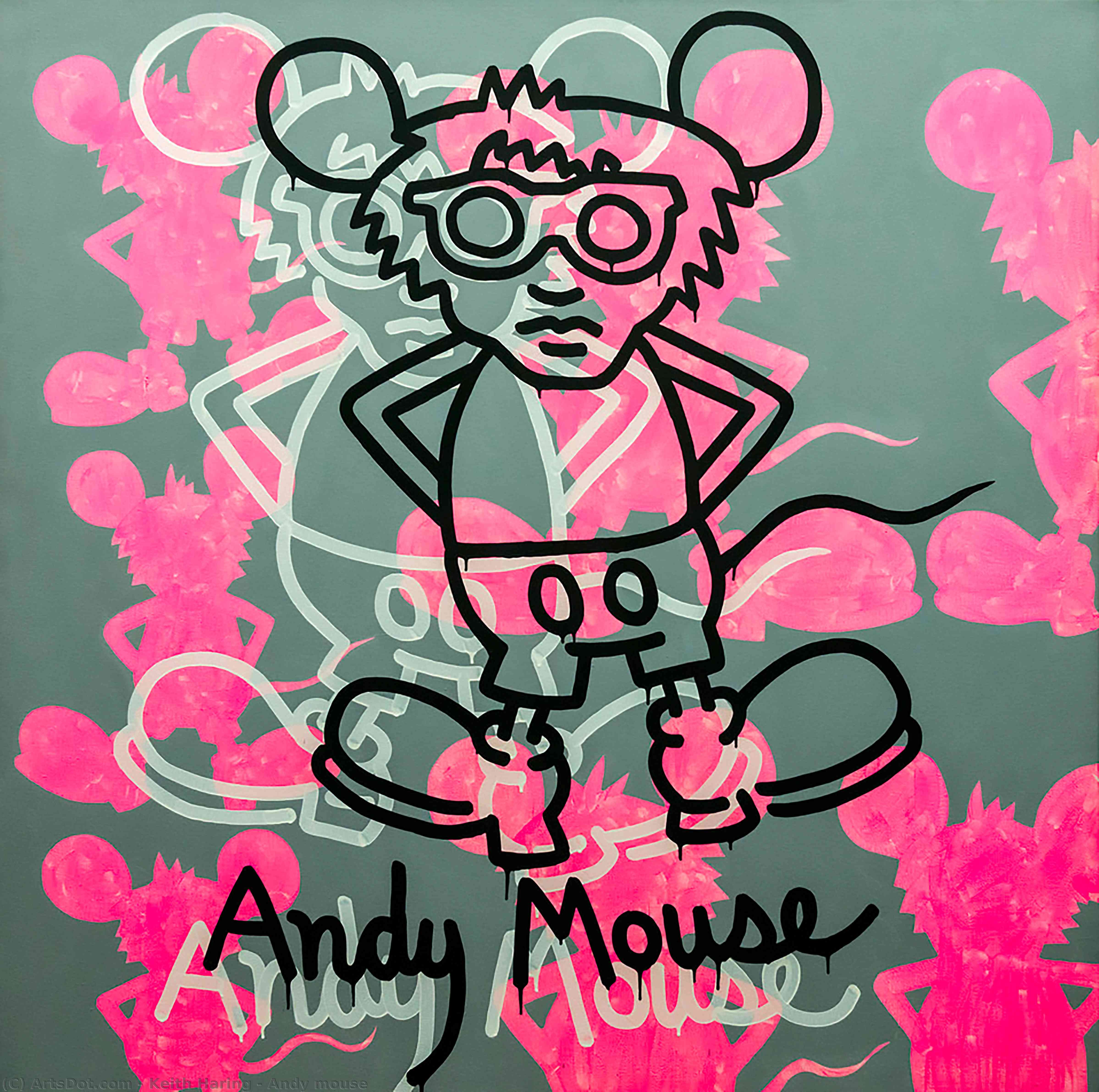 Andy Mouse — Keith Haring