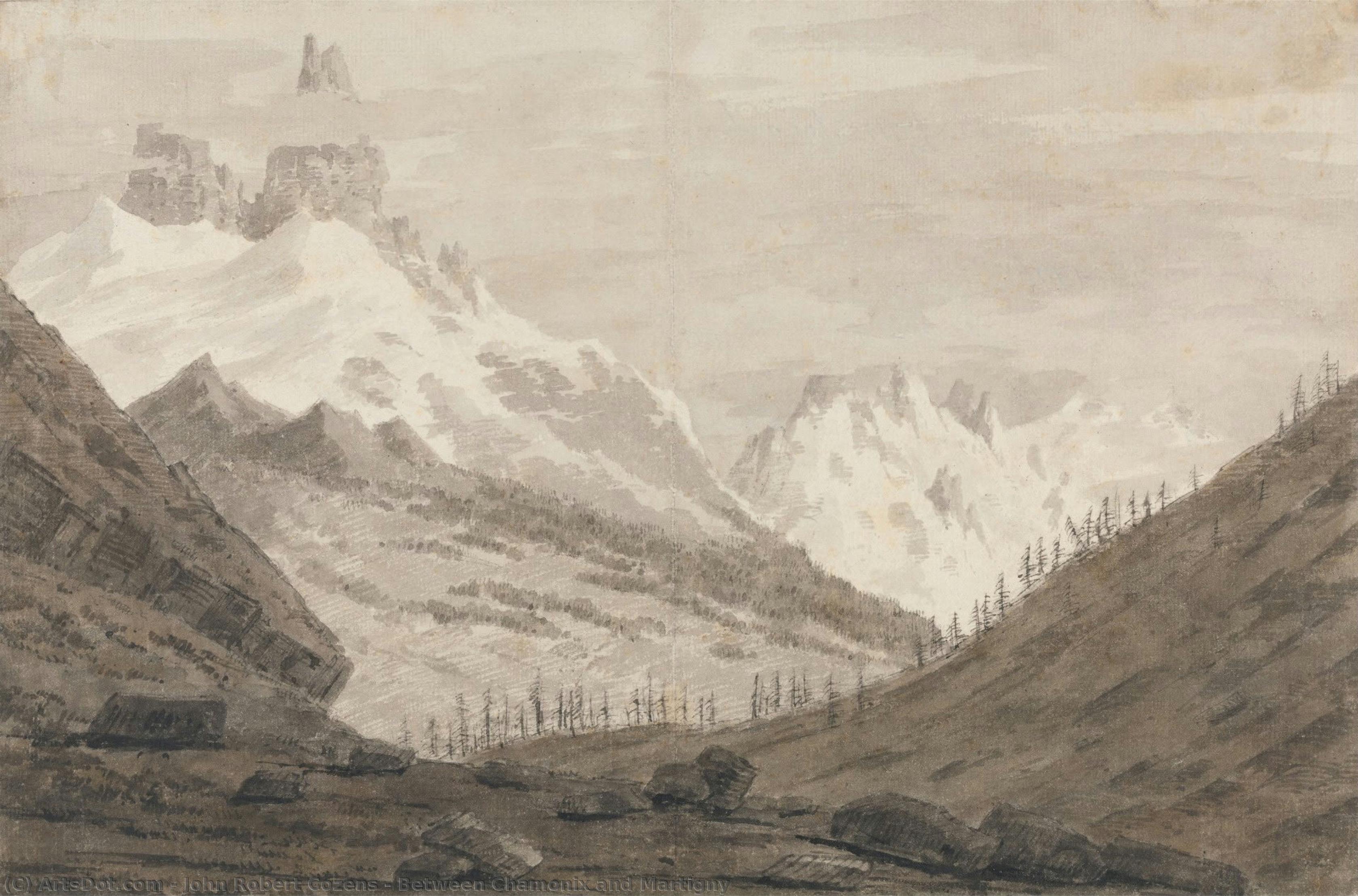Between Chamonix And Martigny — John Robert Cozens