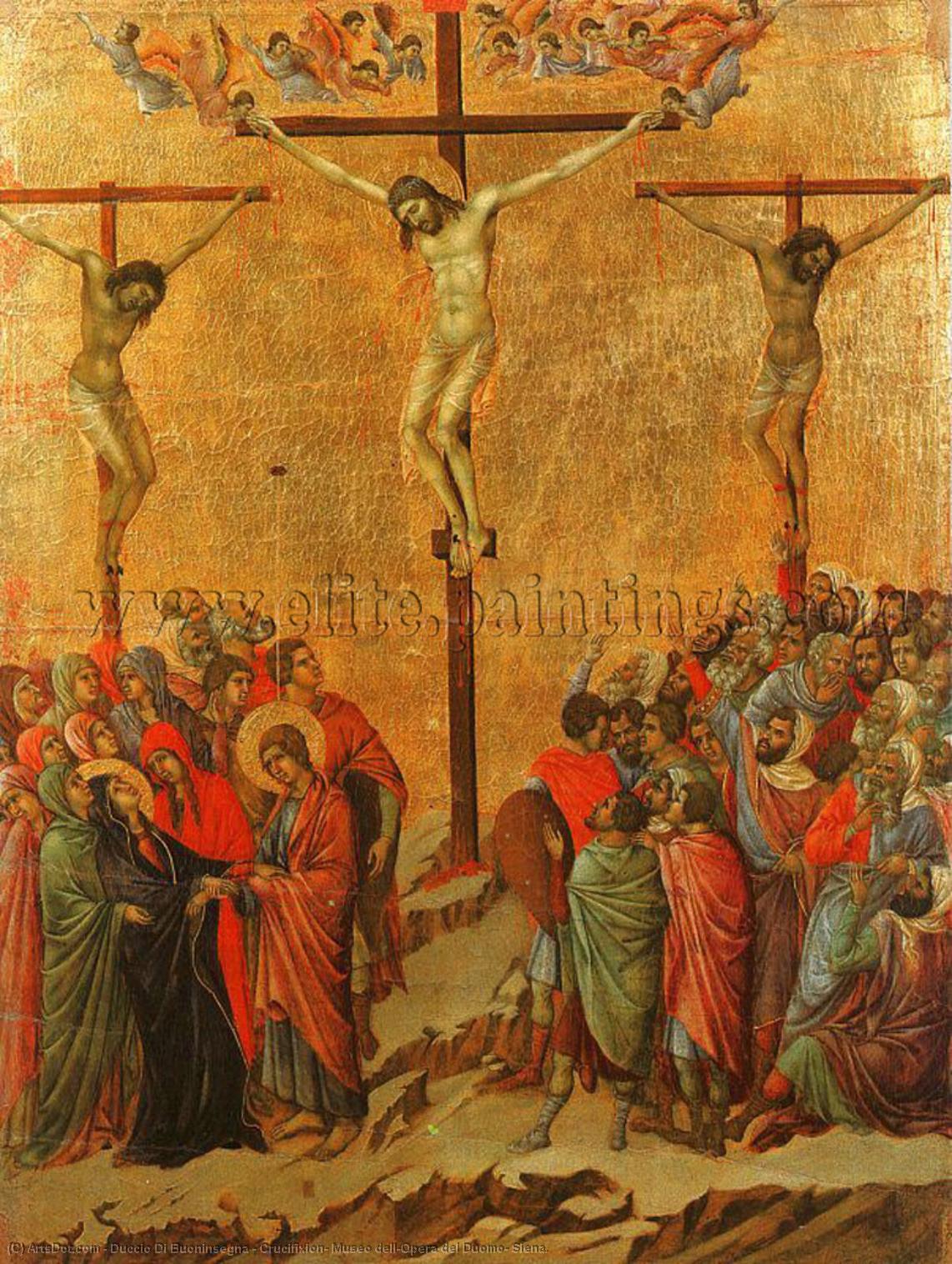 Crucifixion, Museo Dell'opera Del Duomo, Siena. — Duccio Di Buoninsegna