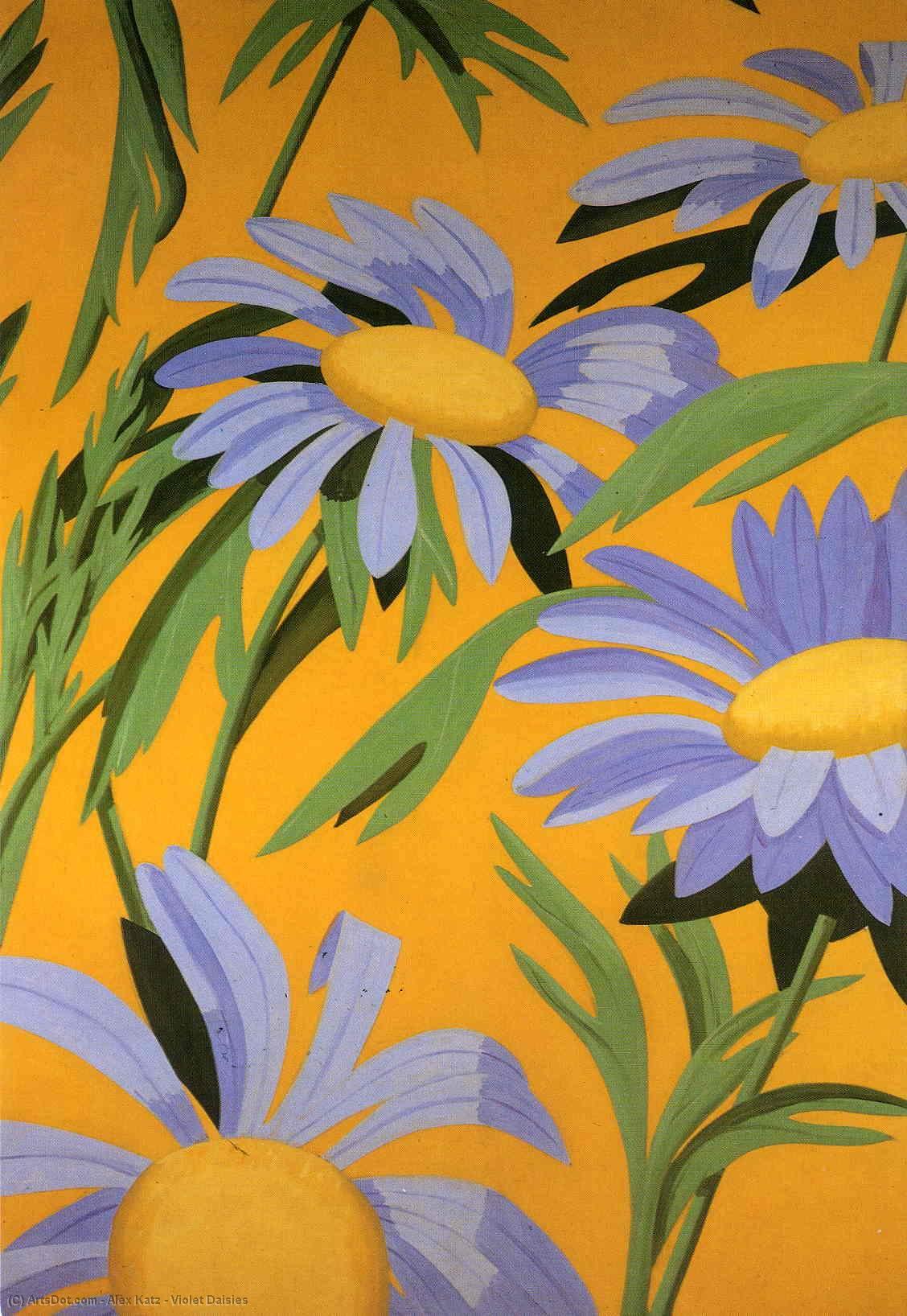 Violet Daisies — Alex Katz