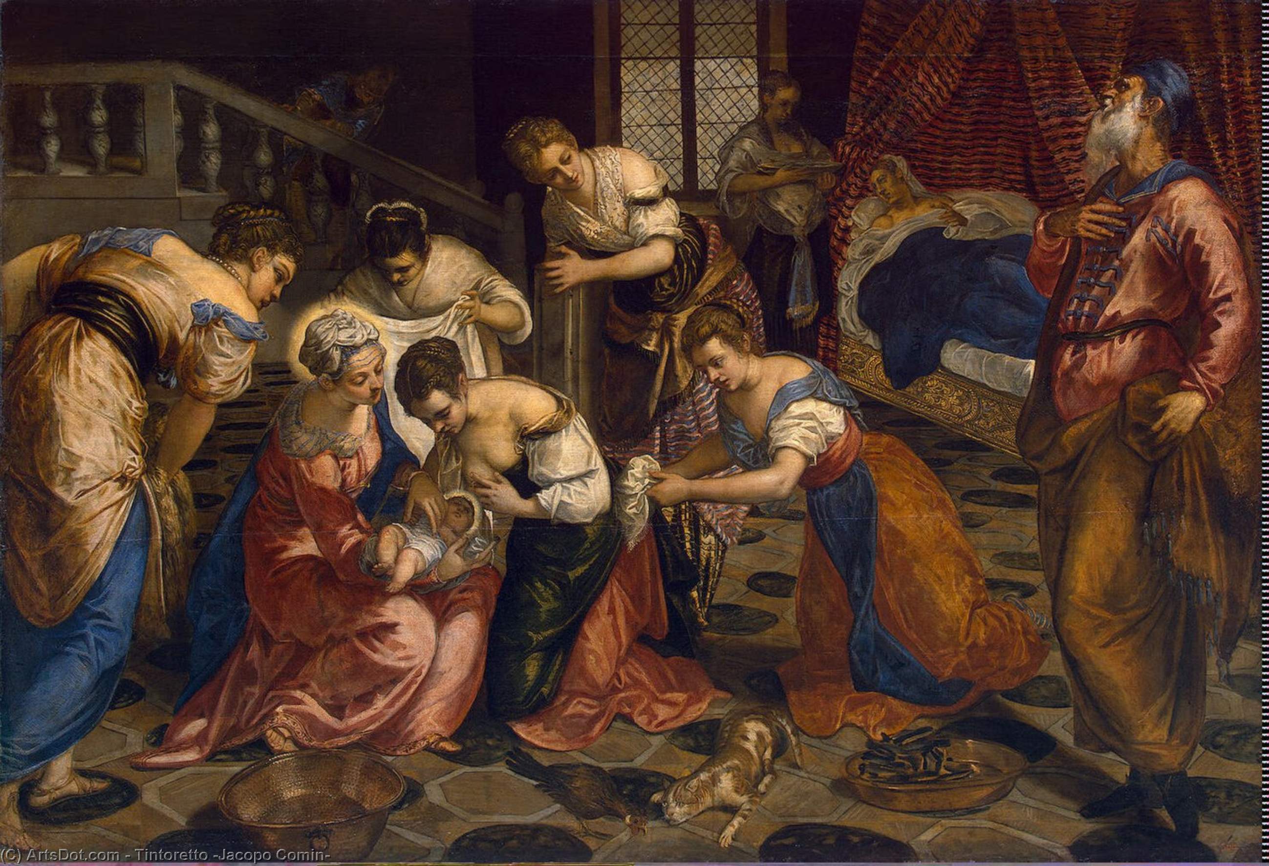 Tintoretto's A Dramatic Vision Of New Life: Tintoretto’s “the Birth Of John The Baptist” — Tintoretto