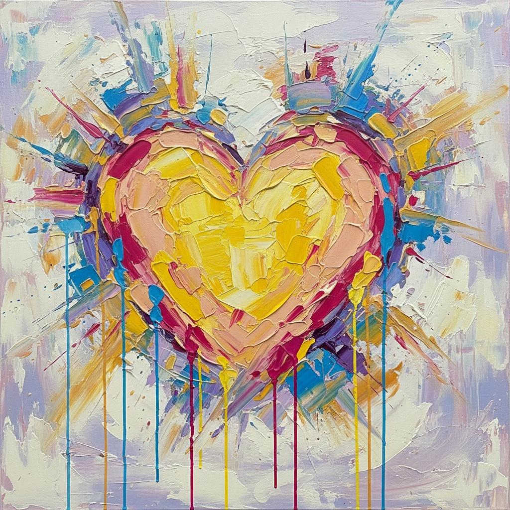 Radiant Pulse Of Gold: An Expansive Symphony Of Spontaneous Joy And Texture — Christian Noiret
