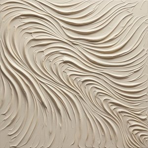 Sculpted Serenity In Ecru: A Monolithic Study Of Fluid Organic Motion — David Moreau