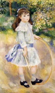 Girl With A Hoop — Pierre-auguste Renoir