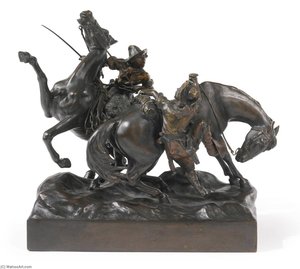 Cowboys With Horses — Carl Kauba