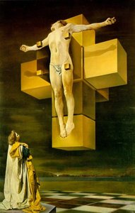 Crucifixion (hypercubic Body) — Salvador Dalí