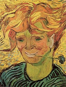 Young Man With Cornflower — Vincent Willem Van Gogh