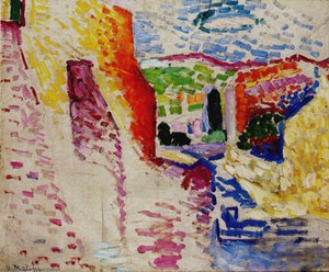 Rue du soleil Huile sur Toile Collection Particulière