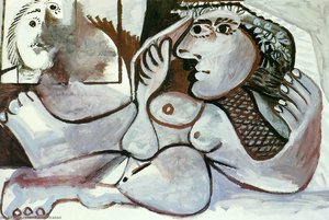 Reclining Nude With Wreath — Pablo Picasso