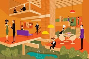 The Secret Fishing Spot — Josh Agle (shag)
