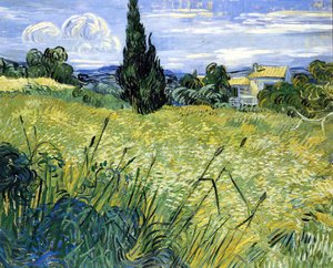 Green Wheat Field With Cypress — Vincent Willem Van Gogh