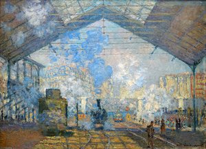 Gare Saint Lazare, Pari — Claude Monet