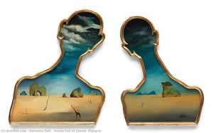 Heads Full Of Clouds (diptych) — Salvador Dalí