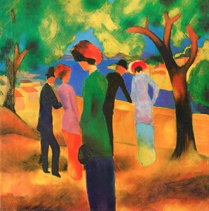 Woman In A Green Jacket — August Macke
