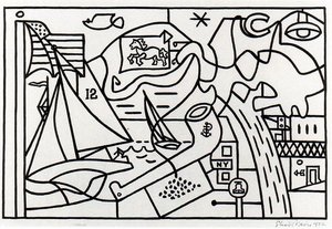 Study For Men Without Women — Stuart Davis