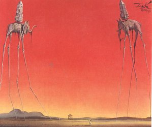 The Elephants, 1948 — Salvador Dalí