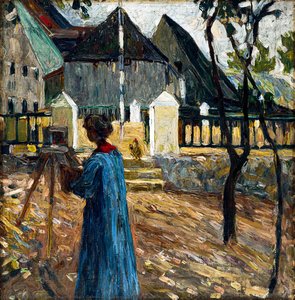 Gabriele Münter Painting In Kallmunz — Wassily Wassilyevich Kandinsky