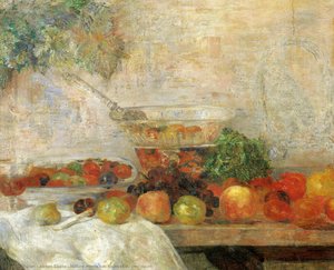 Nature Morte Aux Fruits Et Au Perroquet — James Ensor