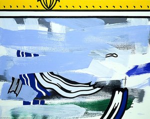 Bstraction With Picture Frame — Roy Lichtenstein