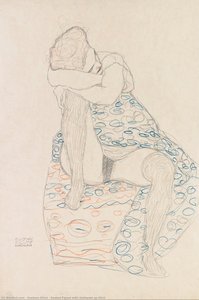 Seated Figure With Gathered Up Skirt — Gustav Klimt
