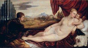 Venus With The Organ Player — Titian Ramsay Peale Ii