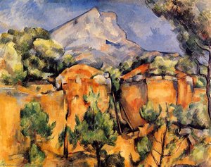 Mont Sainte-victoire Seen From The Bibemus Quarry — Paul Cézanne