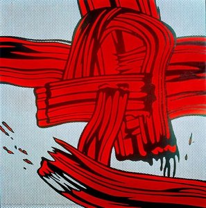 Red Painting (brushstroke) — Roy Lichtenstein