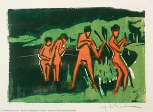 Bathers Throwing Reeds — Ernst Ludwig Kirchner
