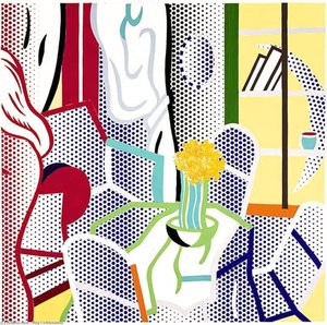Collage For Interior With Nude Leaving — Roy Lichtenstein