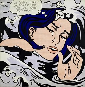 Drowning Girl Oversize - — Roy Lichtenstein