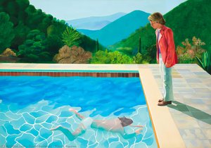 Pool 2 Figures — David Hockney