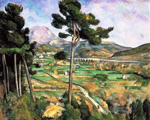 Landscape With Viaduct - Mont Sainte-victoire — Paul Cézanne