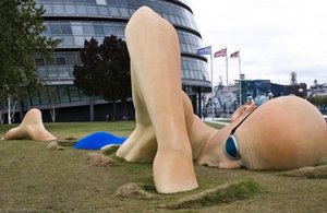 Giant Swimming Sculpture