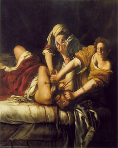 A. Judith Beheading Holofernes, - (199x162.5) — Artemisia Gentileschi