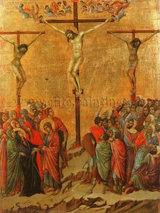 Crucifixion, Museo Dell'opera Del Duomo, Siena. — Duccio Di Buoninsegna