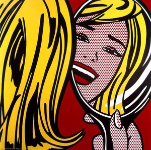 Girl In Mirror — Roy Lichtenstein
