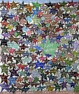 Super Star Fucker, Andy Warhol Text Painting — Peter Maxwell Davies