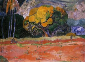 Fatata Te Moua (also Known As At The Big Mountain) — Eugène Henri Paul Gauguin