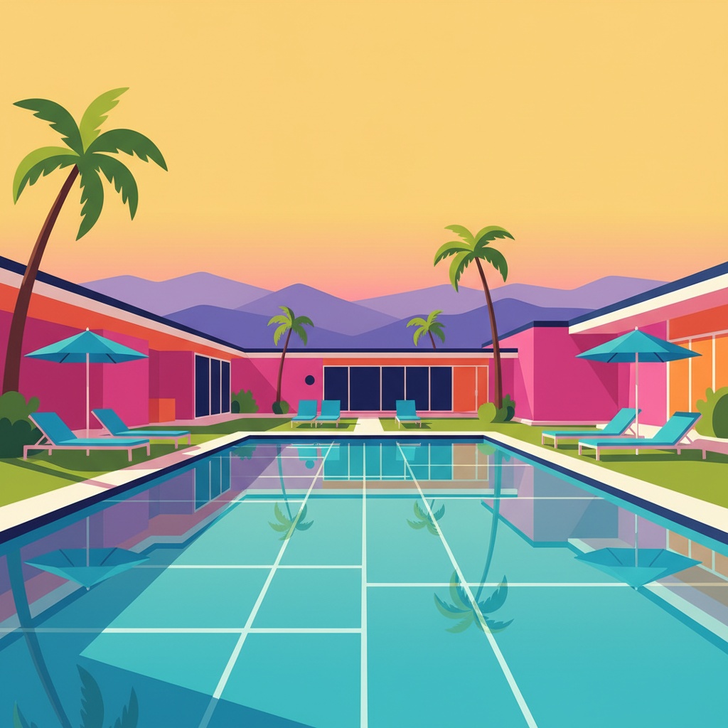 David Hockney Digital Pool
